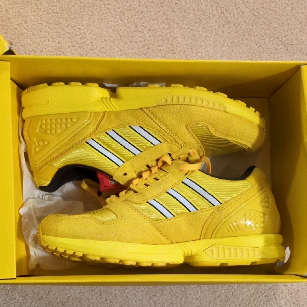 Adidas Yellow ZX Sneakers Sporty Retro Design